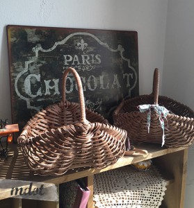 あじろ結びの北欧風かご